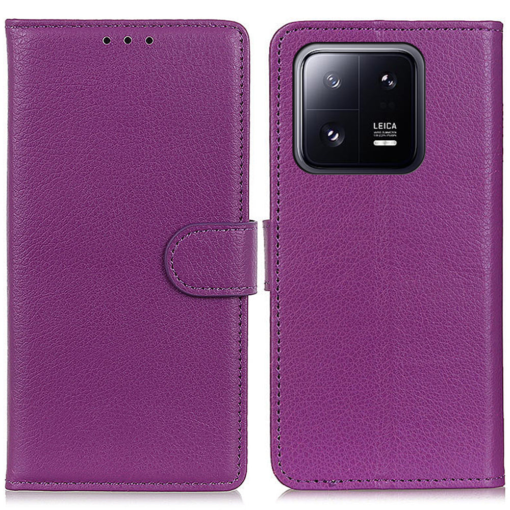 Flip Mobile Phone Case for Xiaomi 13 Pro 5G Wallet Stand Classic Litchi Texture PU Leather TPU Full Protection Cover Flip Mobile Phone Case for Xiaomi 13 Pro 5G Wallet Stand Classic Litchi Texture PU Leather TPU Full Protection Cover